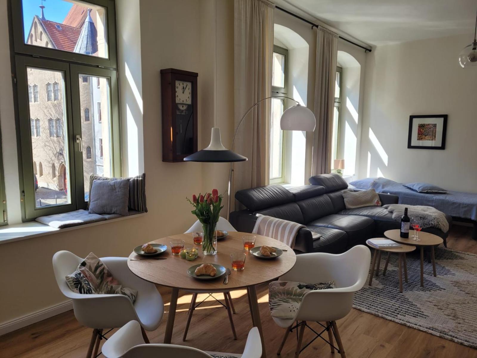Cosel Apartment Altstadt Radfahrer Balkon マイセン エクステリア 写真